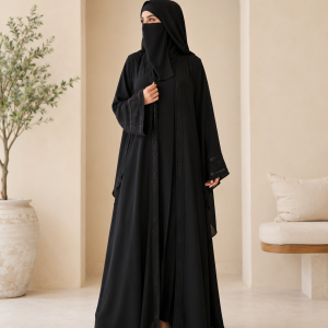 Elegant Front Open Burqa