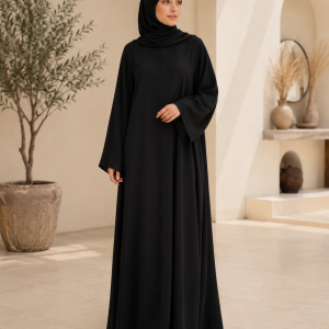 Minimal Black Everyday Abaya
